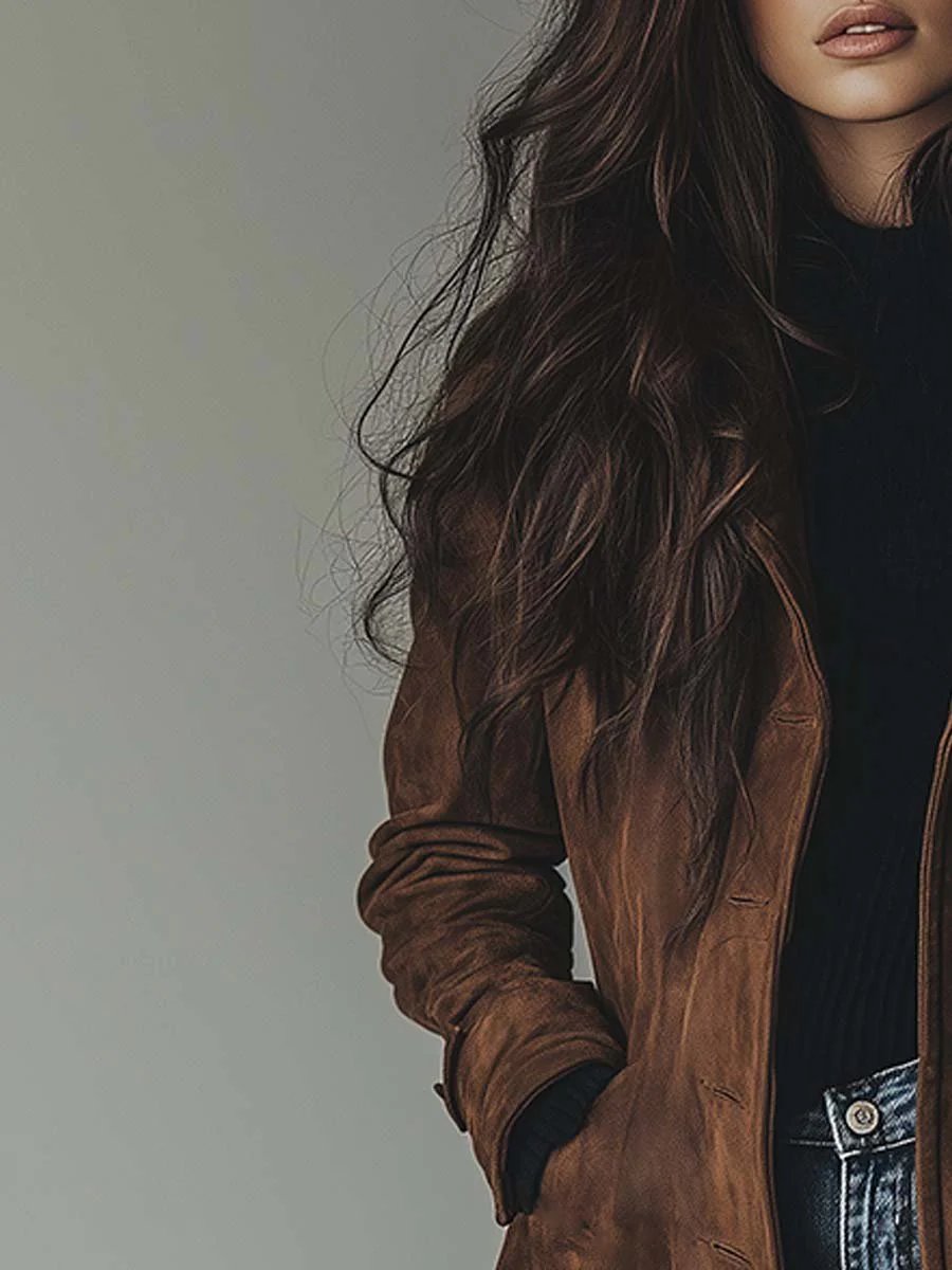 Odette | Women's Elegant Longline Double-Breasted Trench Coat