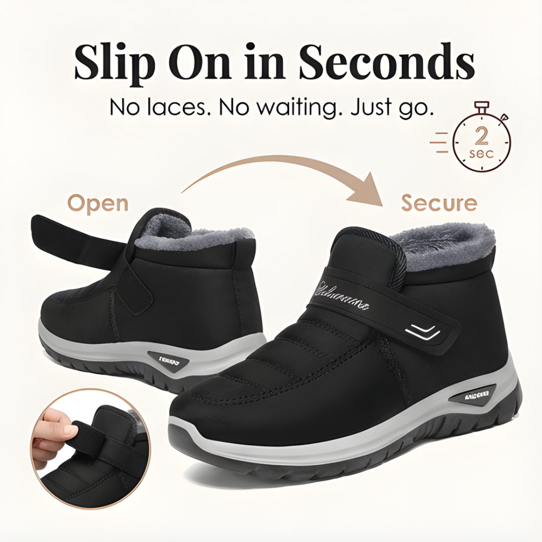 Cozara | Fur Lined Winter Boots – Slip On Design for Comfort