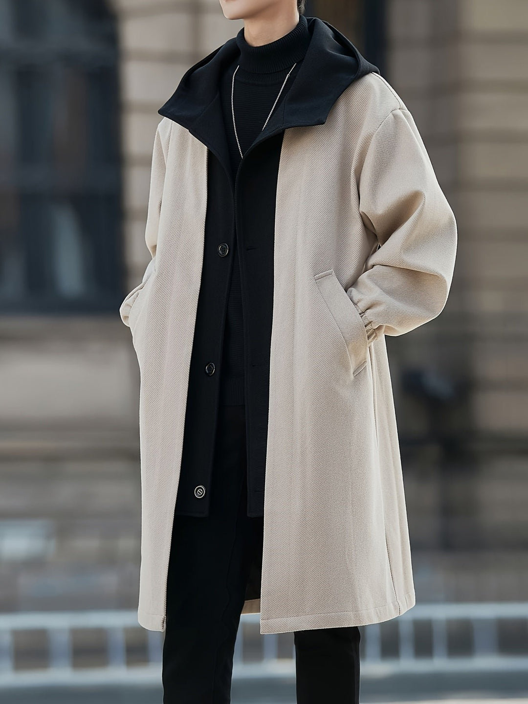 Harrison | Hooded Longline Coat – Refined Style for Women