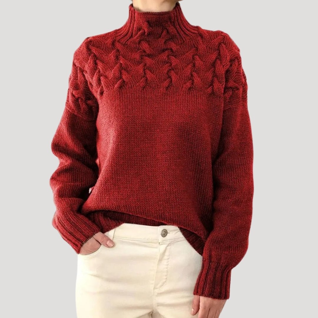 Colette | Cable Knit Turtleneck Sweater