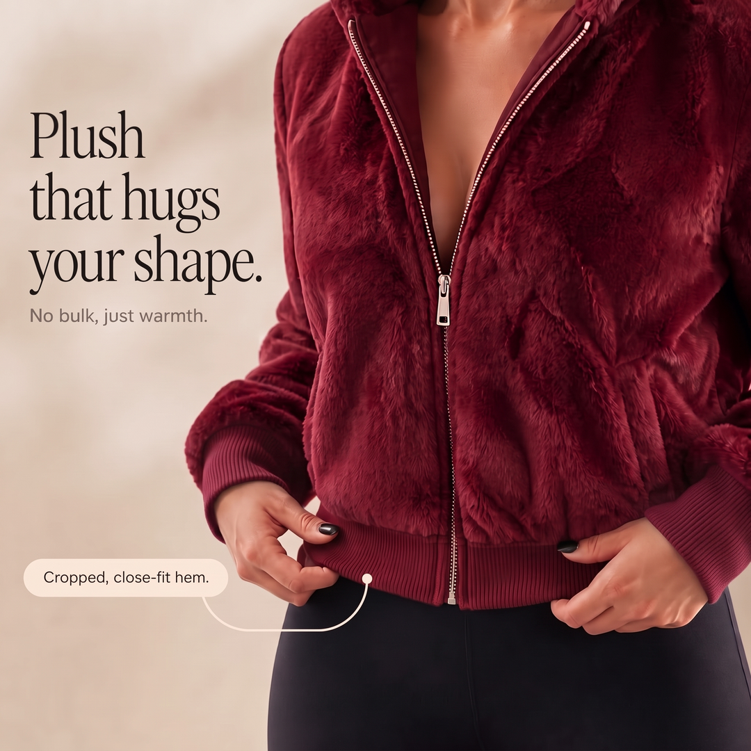 Wearbella | Hooded Faux Fur Zip Jacket – Stylish Layer for Women