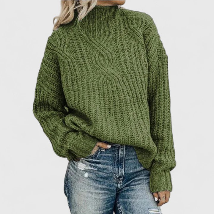 Natalie | Classic Cable Knit Sweater