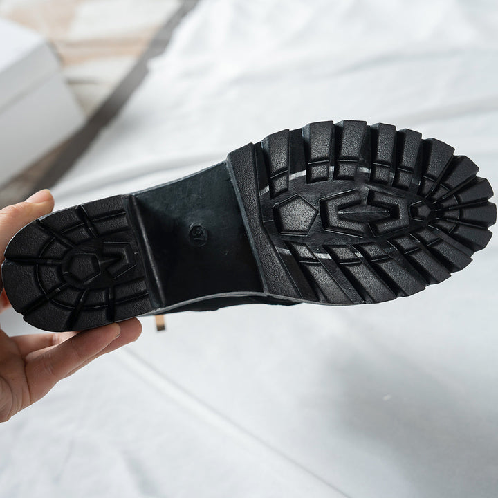 Alurelle | Schicke Schnürstiefeletten mit Blockabsatz für Damen