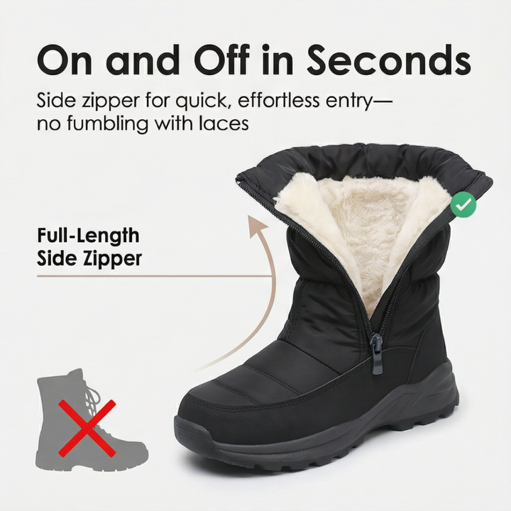 Warmstep | Waterproof Fur Lined Winter Boots for Women