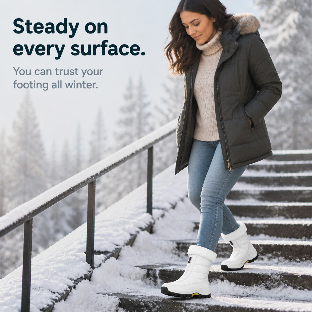 Snowlina | Plush-Lined Snow Boots – Mid-Calf Style for Women