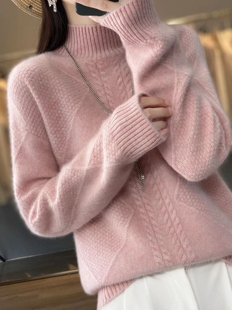 Cleo | Cashmere Sweater – Luxuriously Soft Turtleneck Style for Women