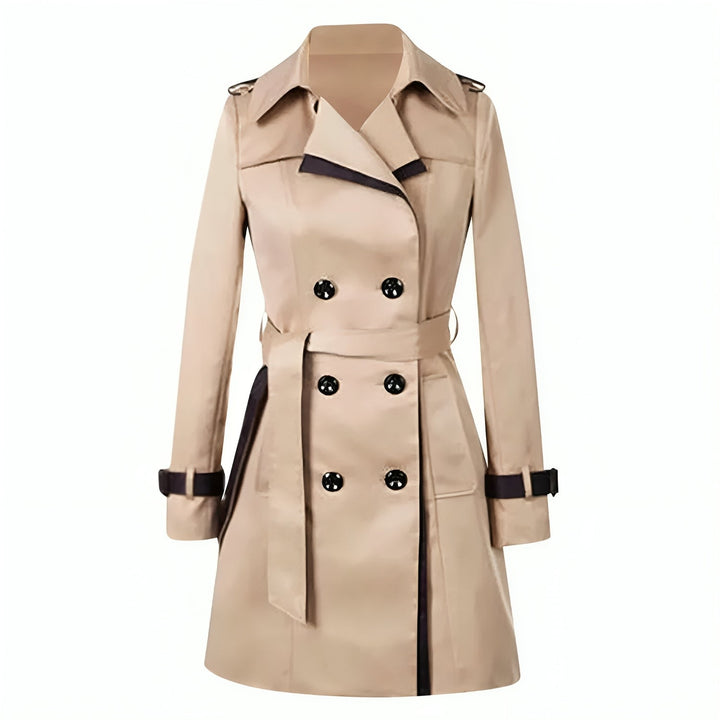 Isla | Stilvoller langer Trenchcoat für Damen