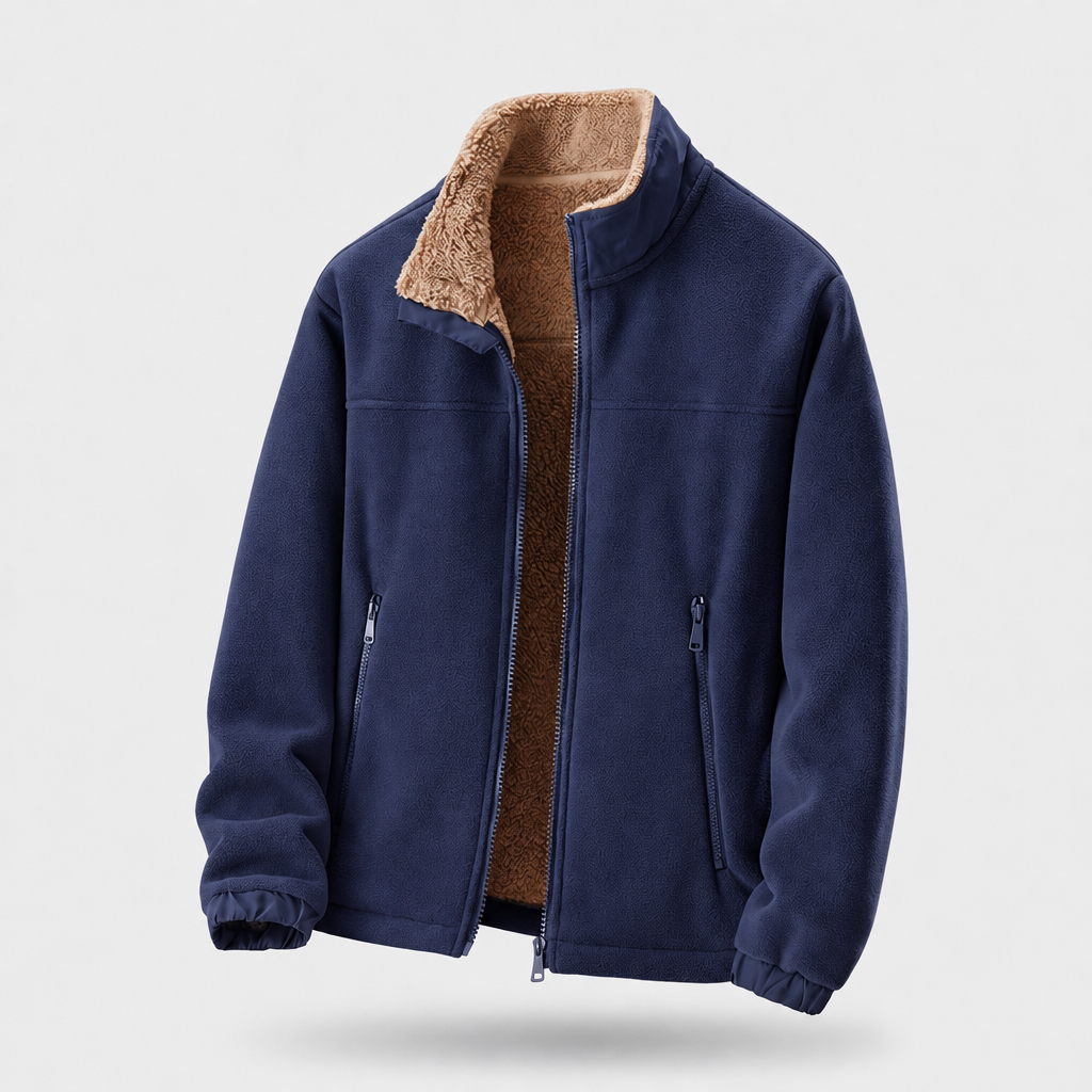 Zerano | Fleece Jacket – Lightweight Stand-Up Collar for Comfort