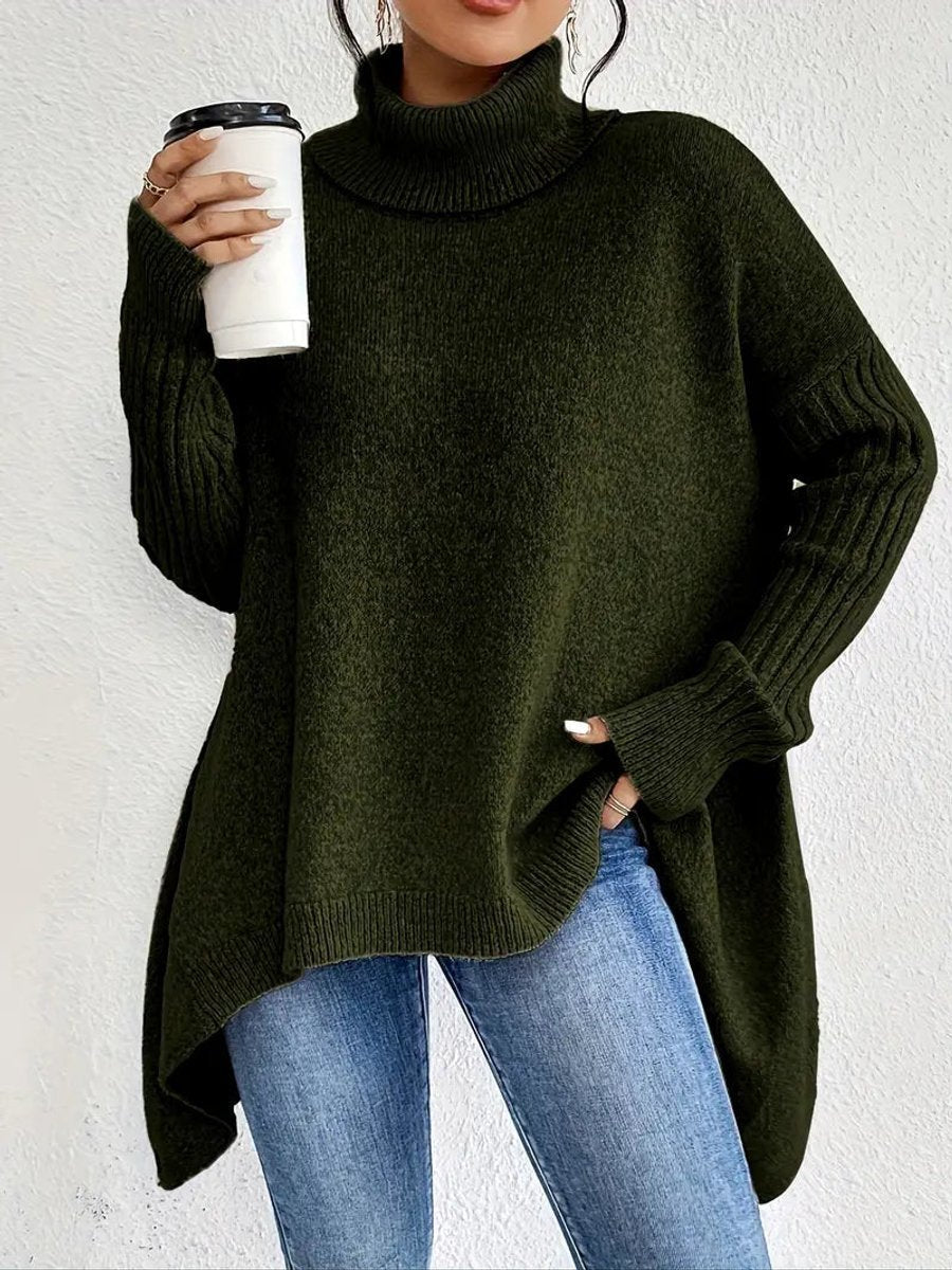 Greta | Oversized Turtleneck Sweater – Cozy Chic Look for Women