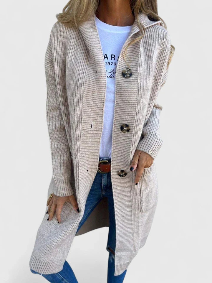 Corinne | Longline Button Knit Cardigan