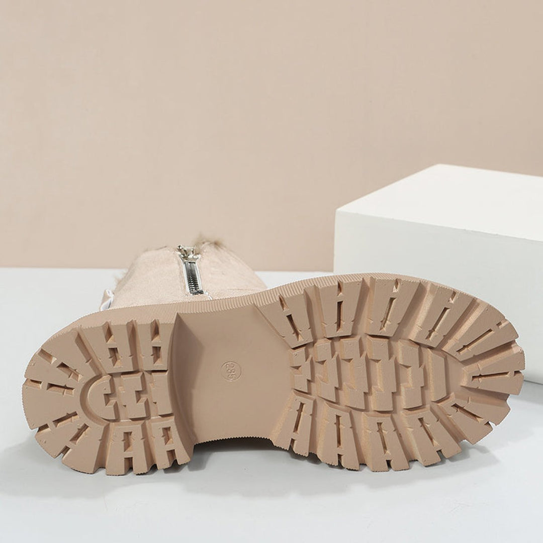 Valencia | Women's Cozy Fleece-Lined Suede Slip-On Ankle Boots