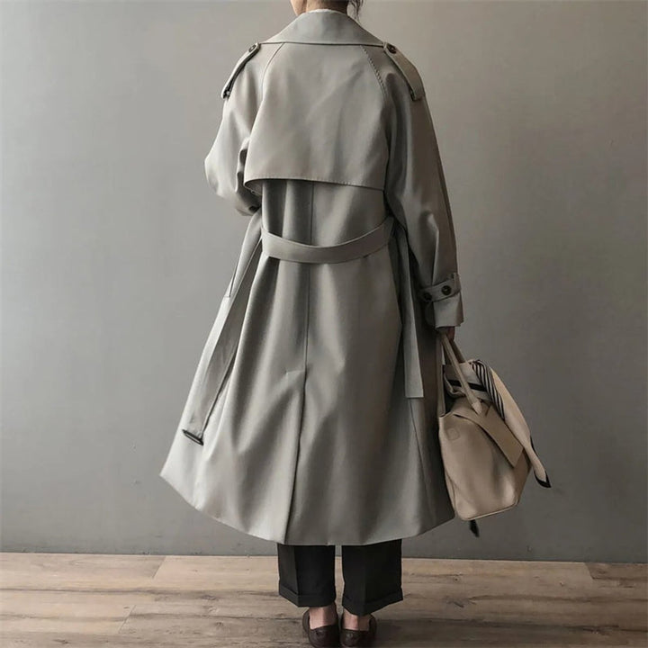Genevieve | Trench classico lungo da donna, impermeabile e doppiopetto
