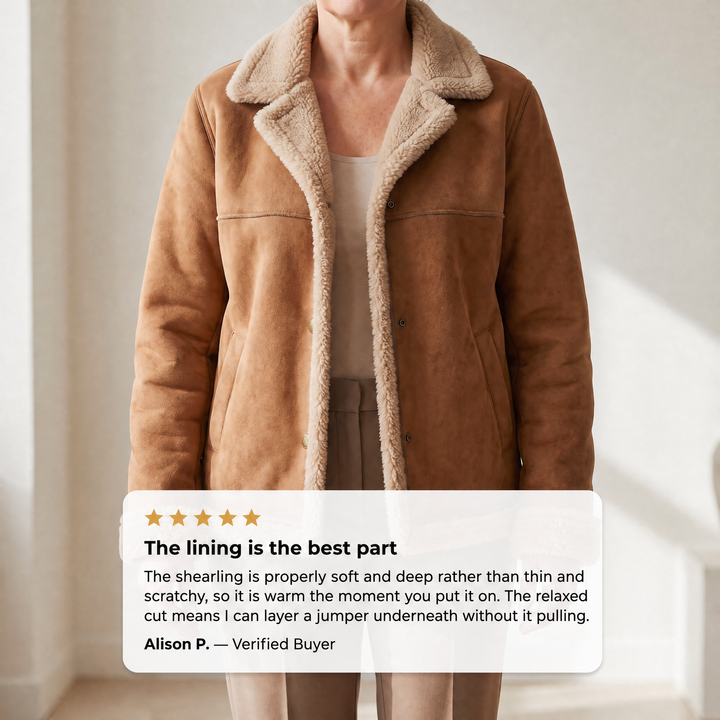 Ruba | Shearling-Lined Jacket – Timeless Cozy Style for Women