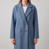 Isabelle | Langer Winter-Trenchcoat aus Baumwollmischgewebe
