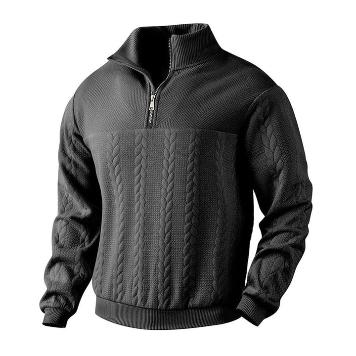 Andras | Knit Sweater – Classic Quarter-Zip Style for Men
