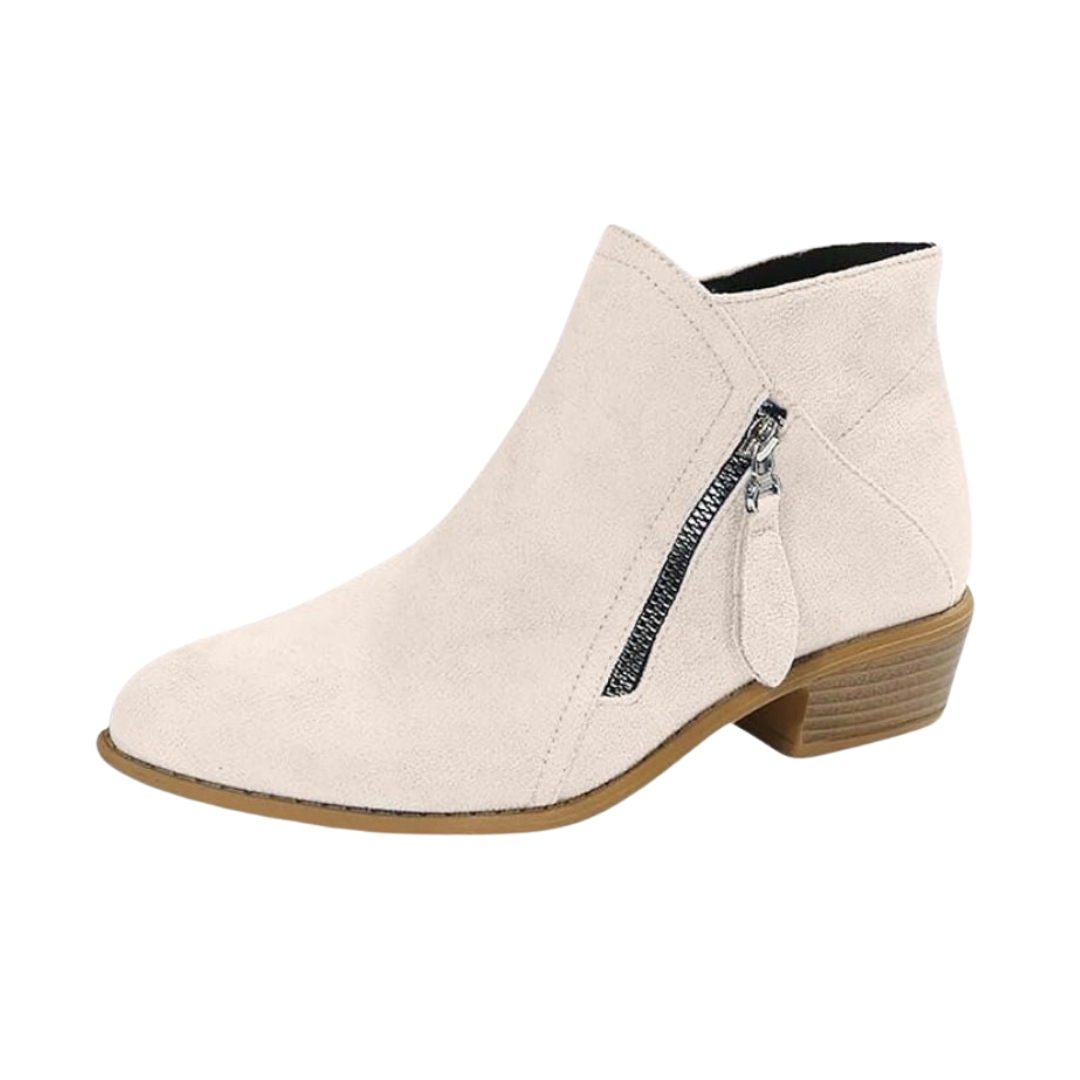 Aurelia | Women's Elegant Suede-Look Tassel Ankle Boots
