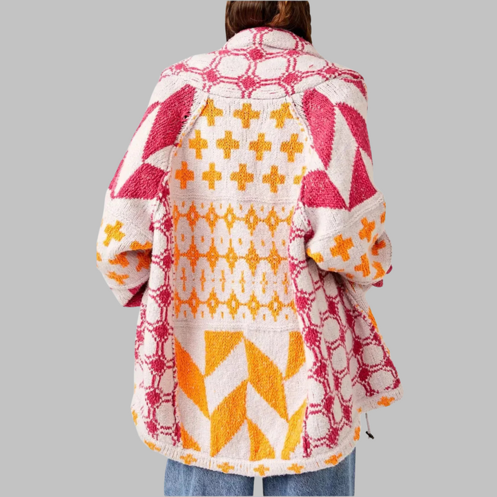 Noelle | Übergroße Strickjacke mit Knöpfen