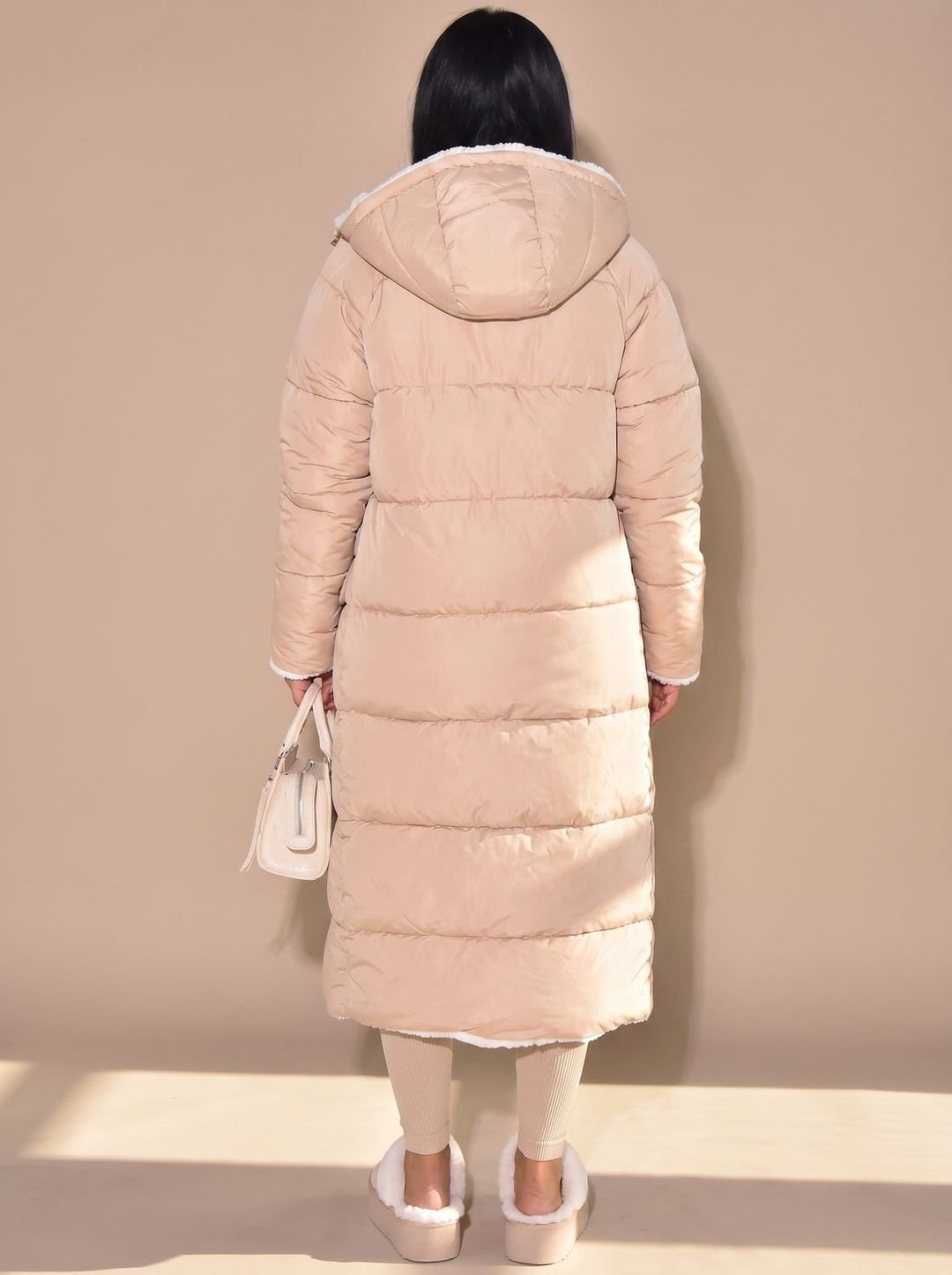 Grace | Reversible Longline Hooded Puffer Coat for Women