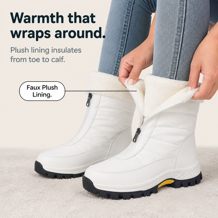 Snowlina | Plush-Lined Snow Boots – Mid-Calf Style for Women