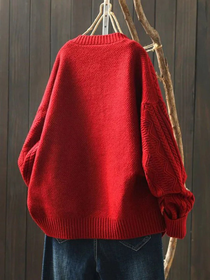 Adeline | Oversized Cable Knit Cardigan