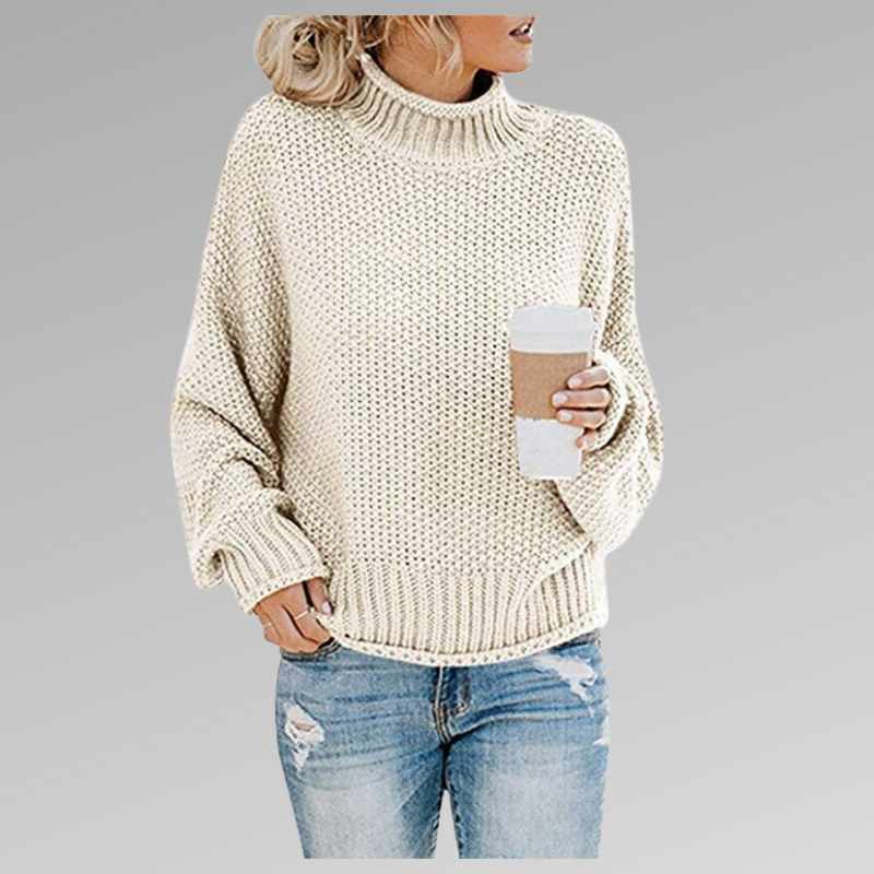 Victoria | Strickpullover mit Stehkragen