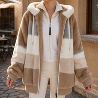 Elvira | Cappotto oversize color block in ecopelliccia
