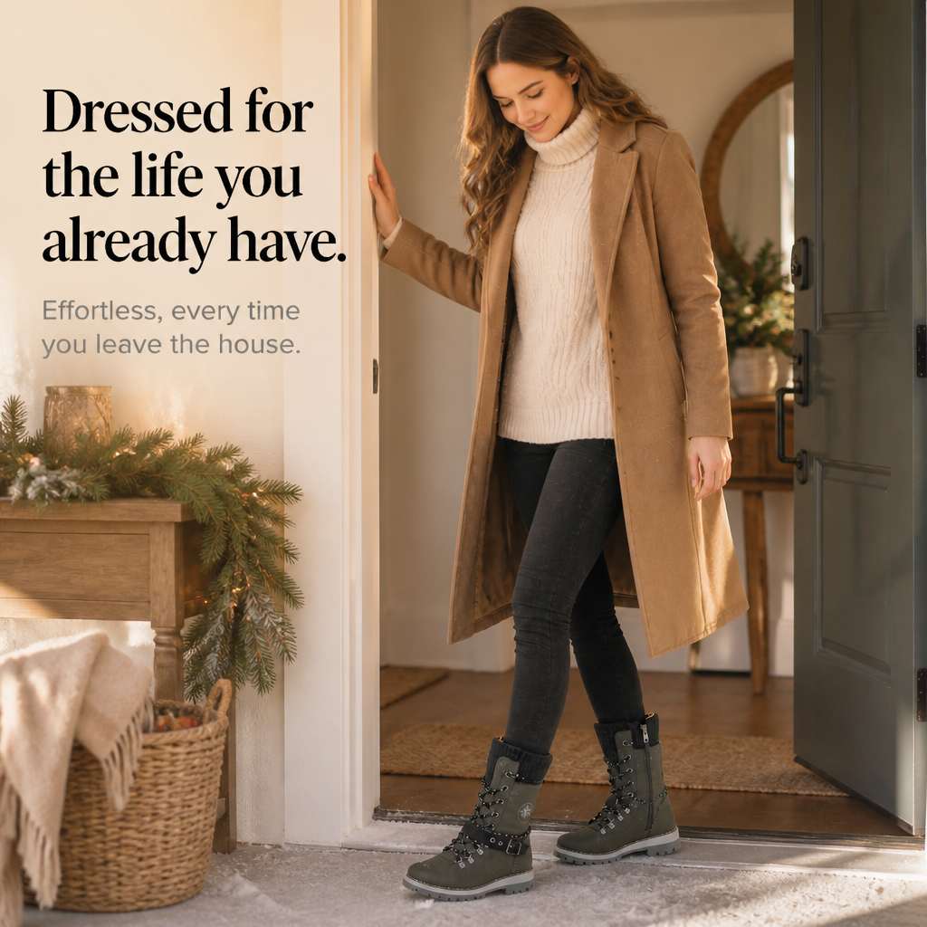 Cozette | Knit-Shaft Chelsea Boots – Comfortable Winter Style