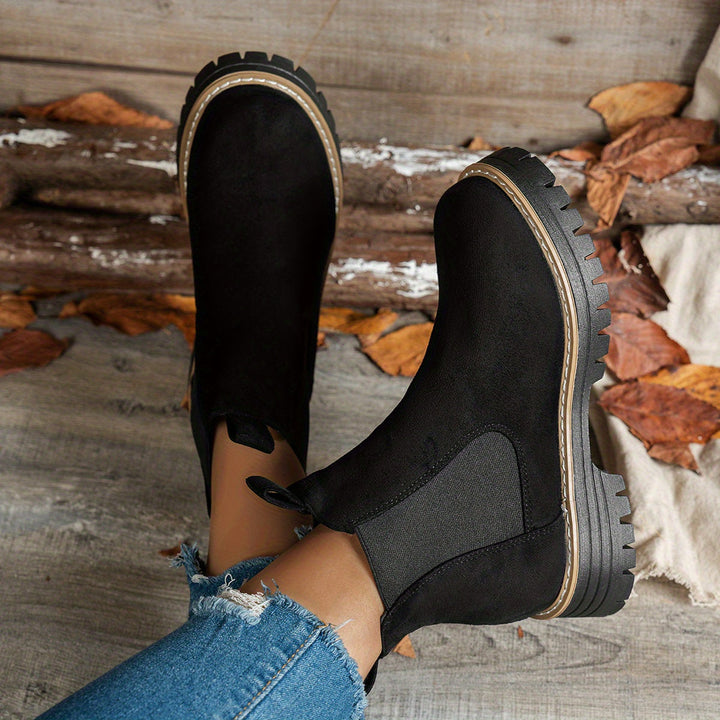 Aurelia | Women's Stylish Chunky Sole Chelsea Ankle Boots