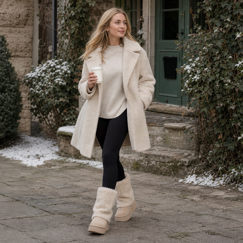SnugLift | Faux-Fur Mid-Calf Platform Boots for Women – Cozy Winter Style