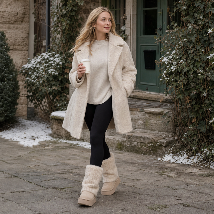 SnugLift | Faux-Fur Mid-Calf Platform Boots for Women – Cozy Winter Style