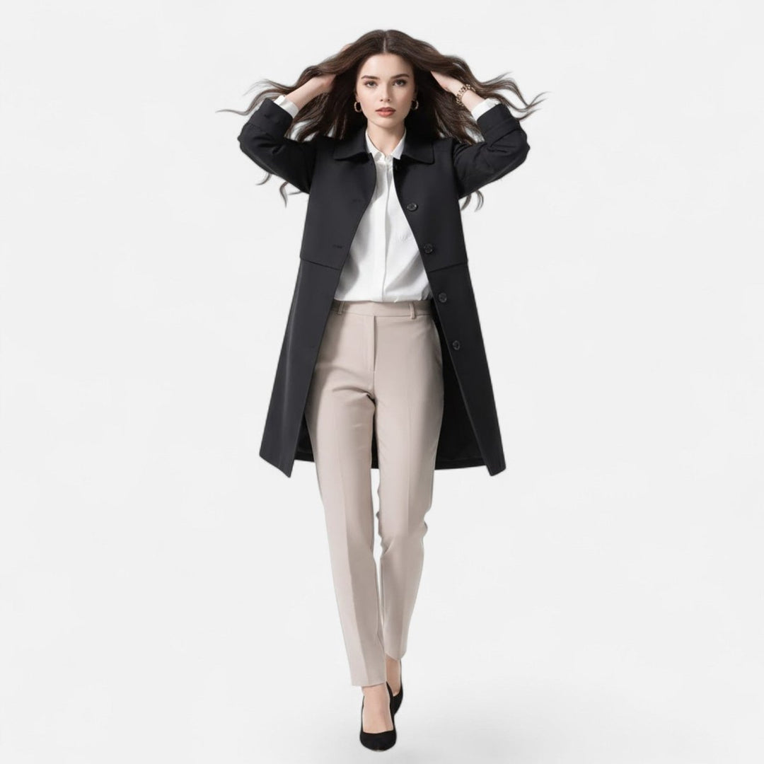 Giselle | Trench midi senza tempo in misto lana da donna
