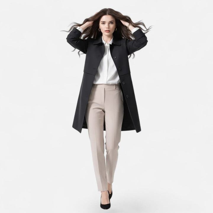 Giselle | Trench midi senza tempo in misto lana da donna