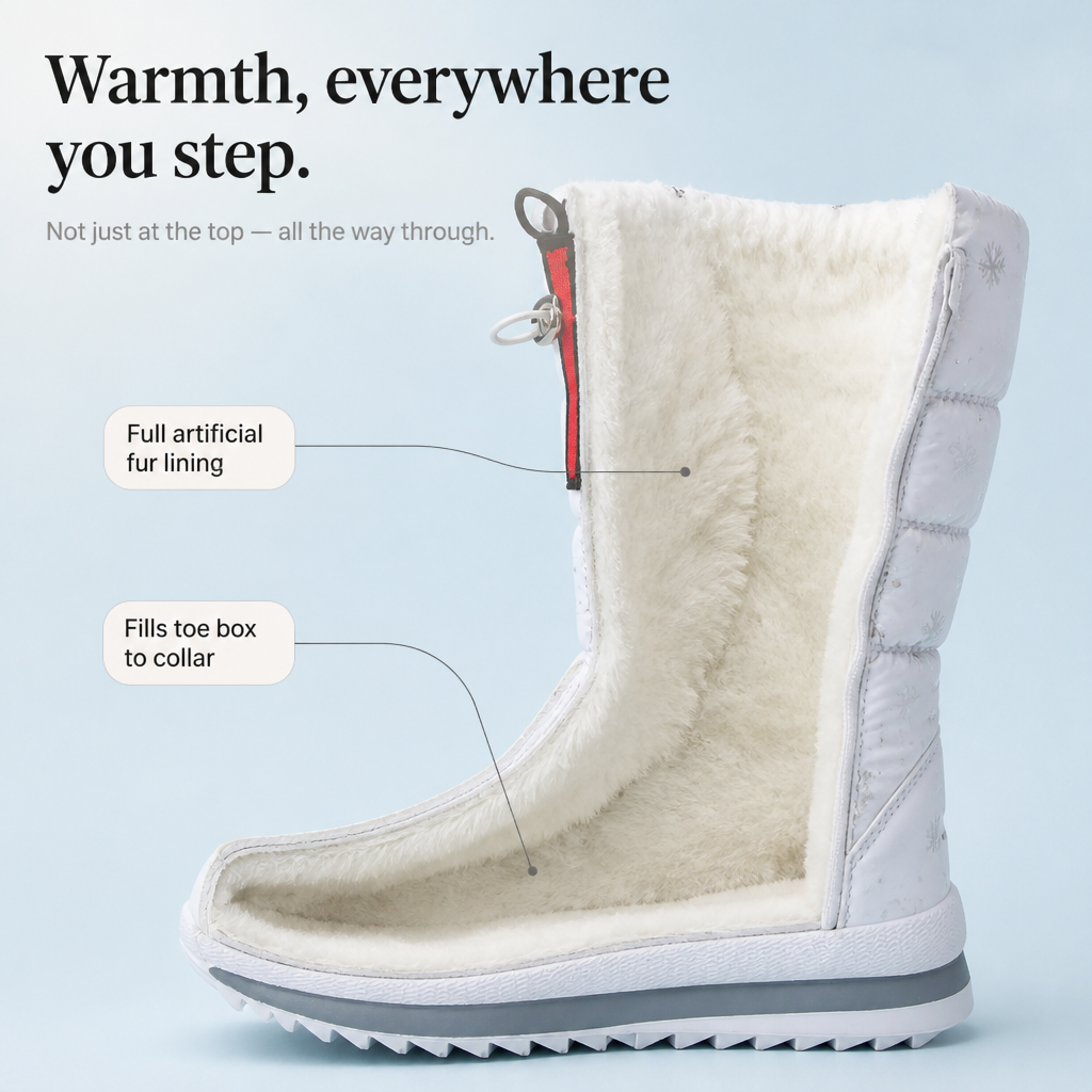 Frostelle | Snowflake-Print Winter Boots for Cozy Comfort