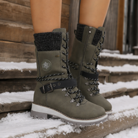 Genevieve | Gefütterte, kniehohe Schneestiefel