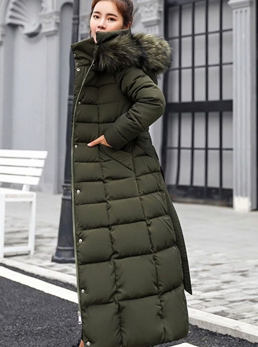 Pavella | Puffer Coat – Maxi Quilted Style for Women
