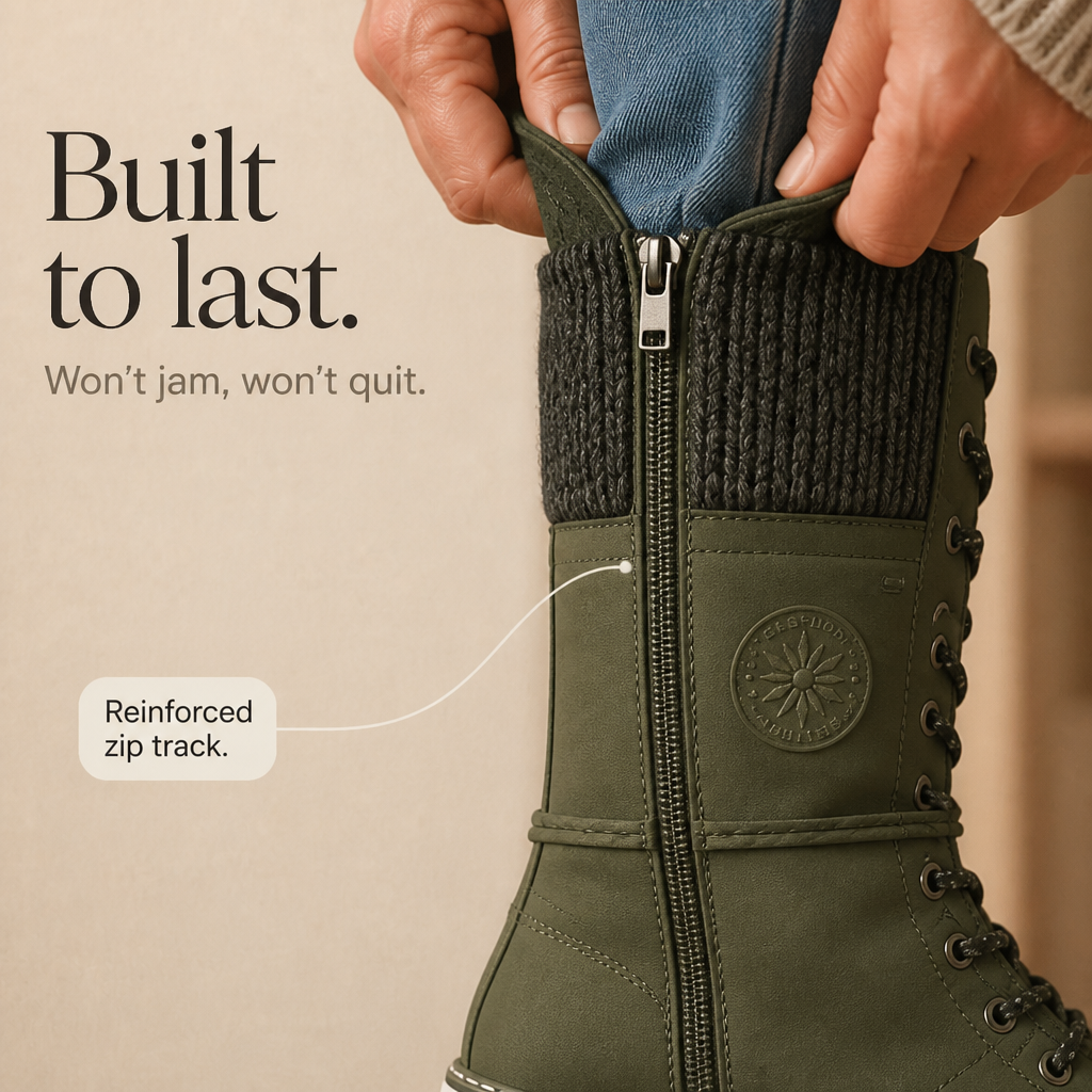 Snowbella | Knee-High Winter Boots – Comfortable Side-Zip Style