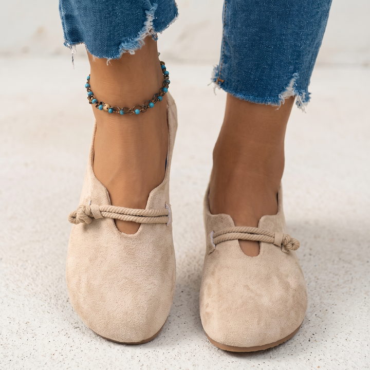 Amelia | Soft-Leather Rounded-Toe Comfort Loafers