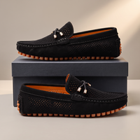 Carter | Perforated Suede Slip-On Comfort Loafers