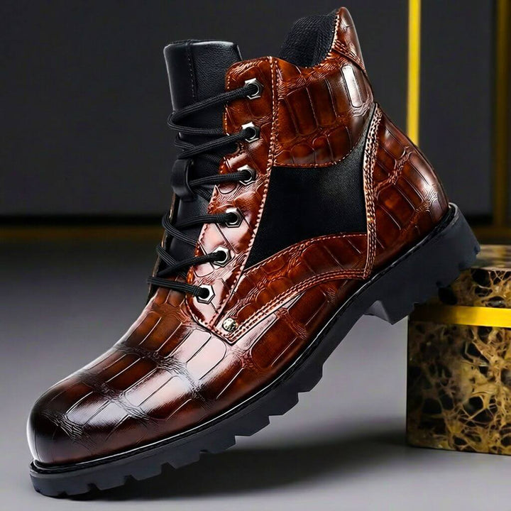 Mason | Embossed Leather Urban Boots 0