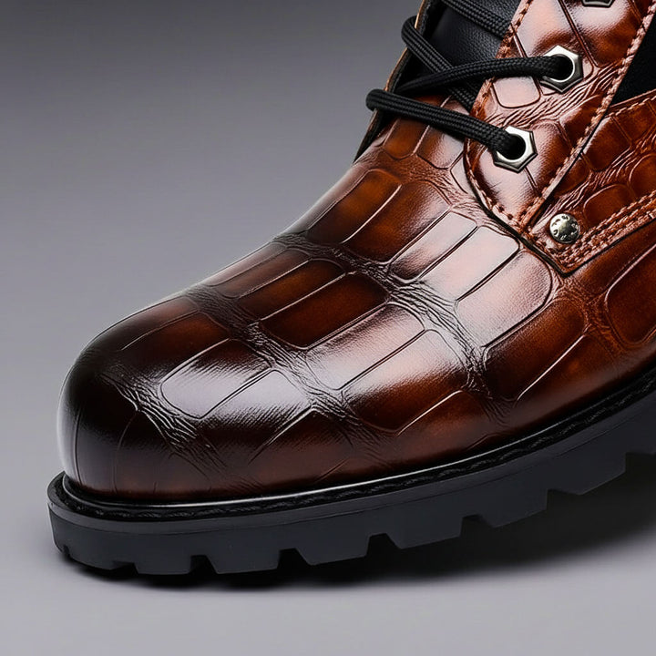 Mason | Embossed Leather Urban Boots 3
