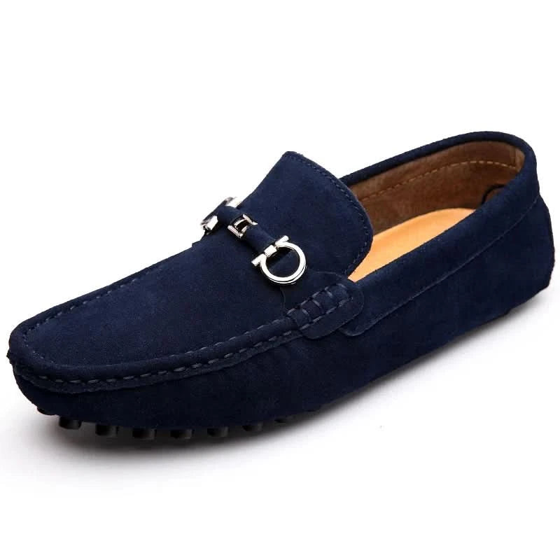 Enzo | Suede Bit-Detail Driving Loafers - Image 2