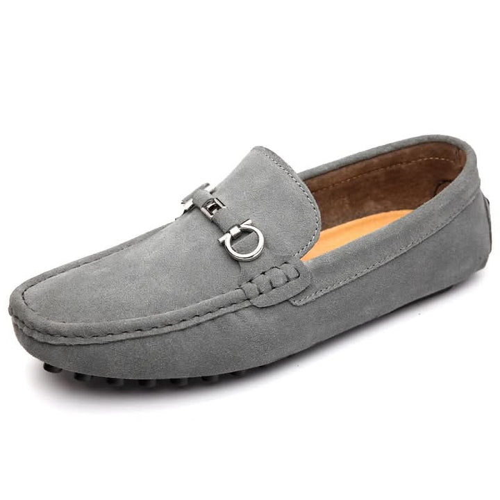 Enzo | Suede Bit-Detail Driving Loafers