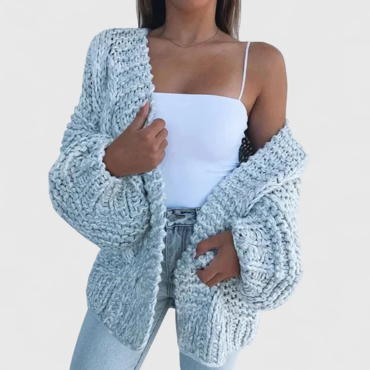 Solène | Chunky Knit Open Cardigan