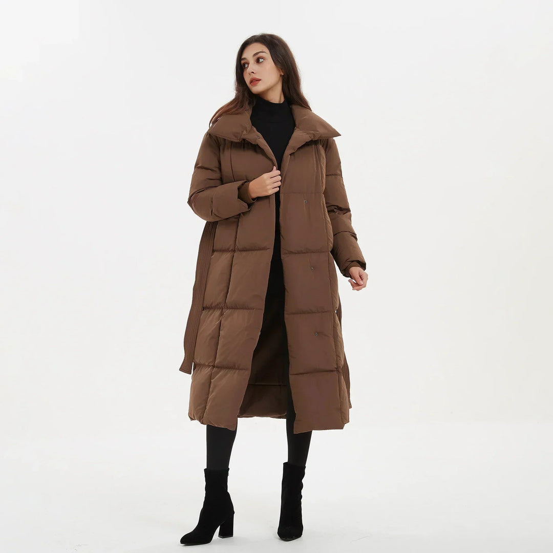 Velora | Quilted Puffer Coat – Stylish Mid-Length Design for Women