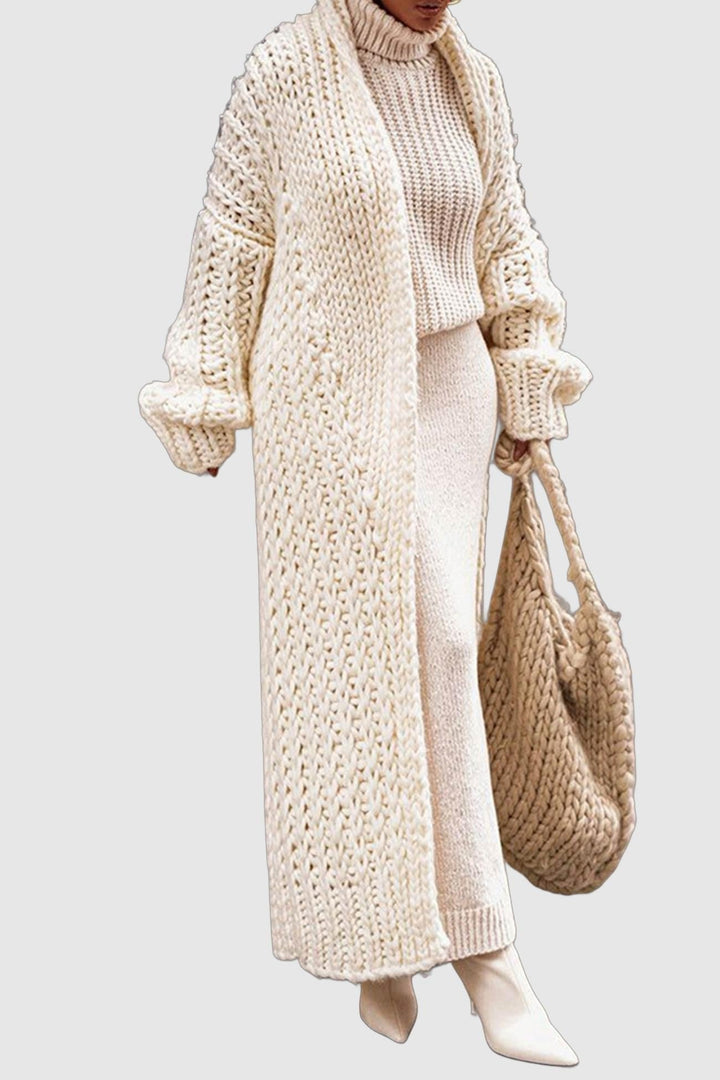 Marielle | Cardigan lungo oversize in maglia spessa