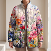 Isabelle | Floral Lightweight Feminine Quilted Jacket