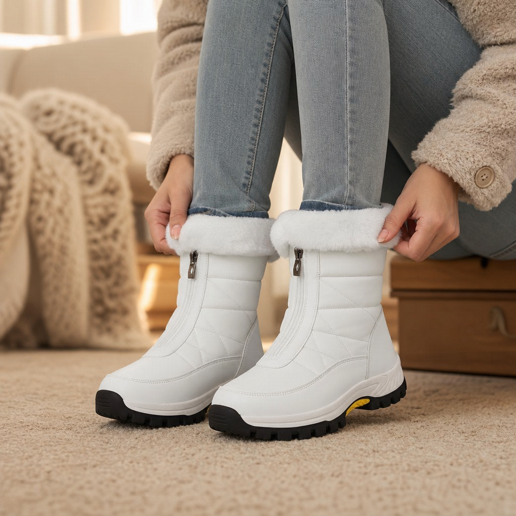 Snowlina | Plush-Lined Snow Boots – Mid-Calf Style for Women