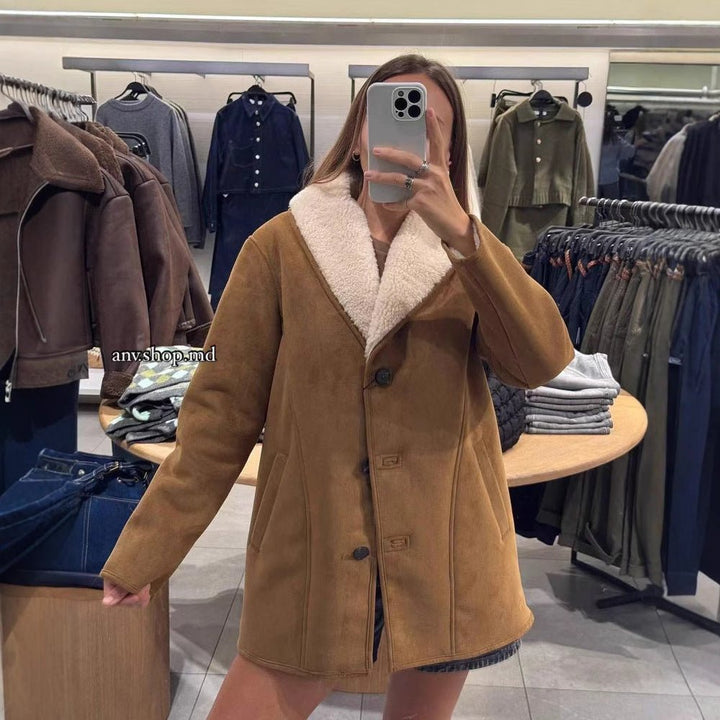 Drune | Short Coat – Cozy Teddy Lining for Women