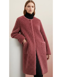 Velmora | Luxury Soft Shearling Draped Winter Coat