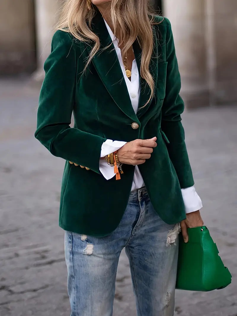 Aurora | Women's Luxurious Timeless Velvet Blazer